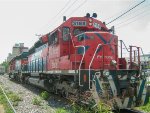 FXE SD40-2 Locomotives leading a train